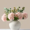 hydra_pink Faux Arrangement — Eucalyptus & Hydrangea