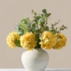 hydra_yellow Faux Arrangement — Eucalyptus & Hydrangea