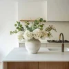 Eucalyptus & White Hydrangea Faux Arrangement