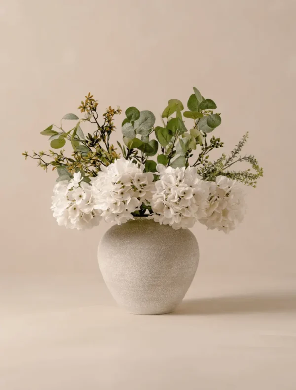 p003_main Faux Arrangement — Eucalyptus & Hydrangea