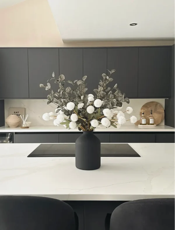 White & Green Faux Arrangement