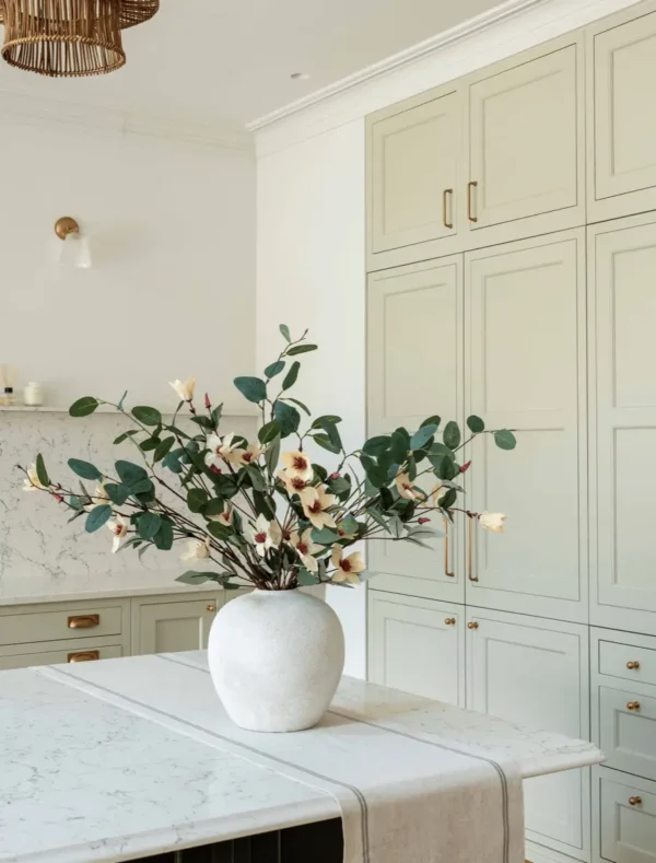 Eucalyptus & Cream Magnolia Faux Arrangement