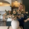 Eucalyptus & Cream Magnolia Faux Arrangement