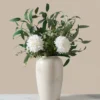 p133_main White Dahlia & Green Foliage Faux Arrangement
