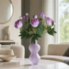 Lifestyle Image - Modern Home Interior (1) Premium Real-Touch Peony Bush - 18” Faux Silk Peonies for Home Decor