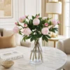 Lifestyle Image - Modern Home Interior Stella Premium Real-Touch Faux Peony Stem - Silk Peonies for Home Decor