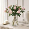 Styling Image - Home Decoration Stella Premium Real-Touch Faux Peony Stem - Silk Peonies for Home Decor